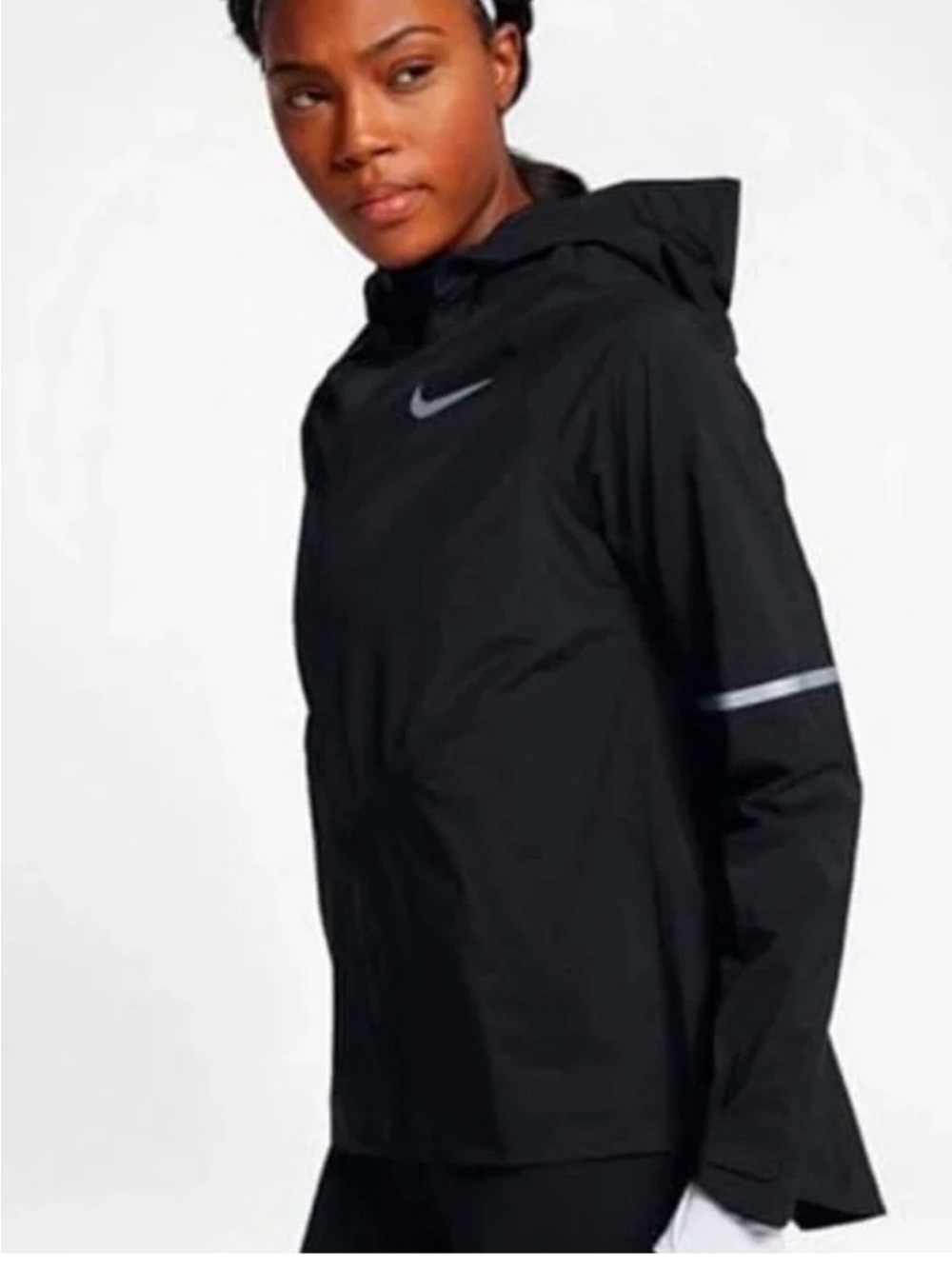 Nike Zonal Aeroshield Running Jacket Water Repellent Size Medium EUC Packable